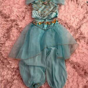 open lace back dress Disney Aladdin Princess Jasmine Dress Cosplay Costume main image 0